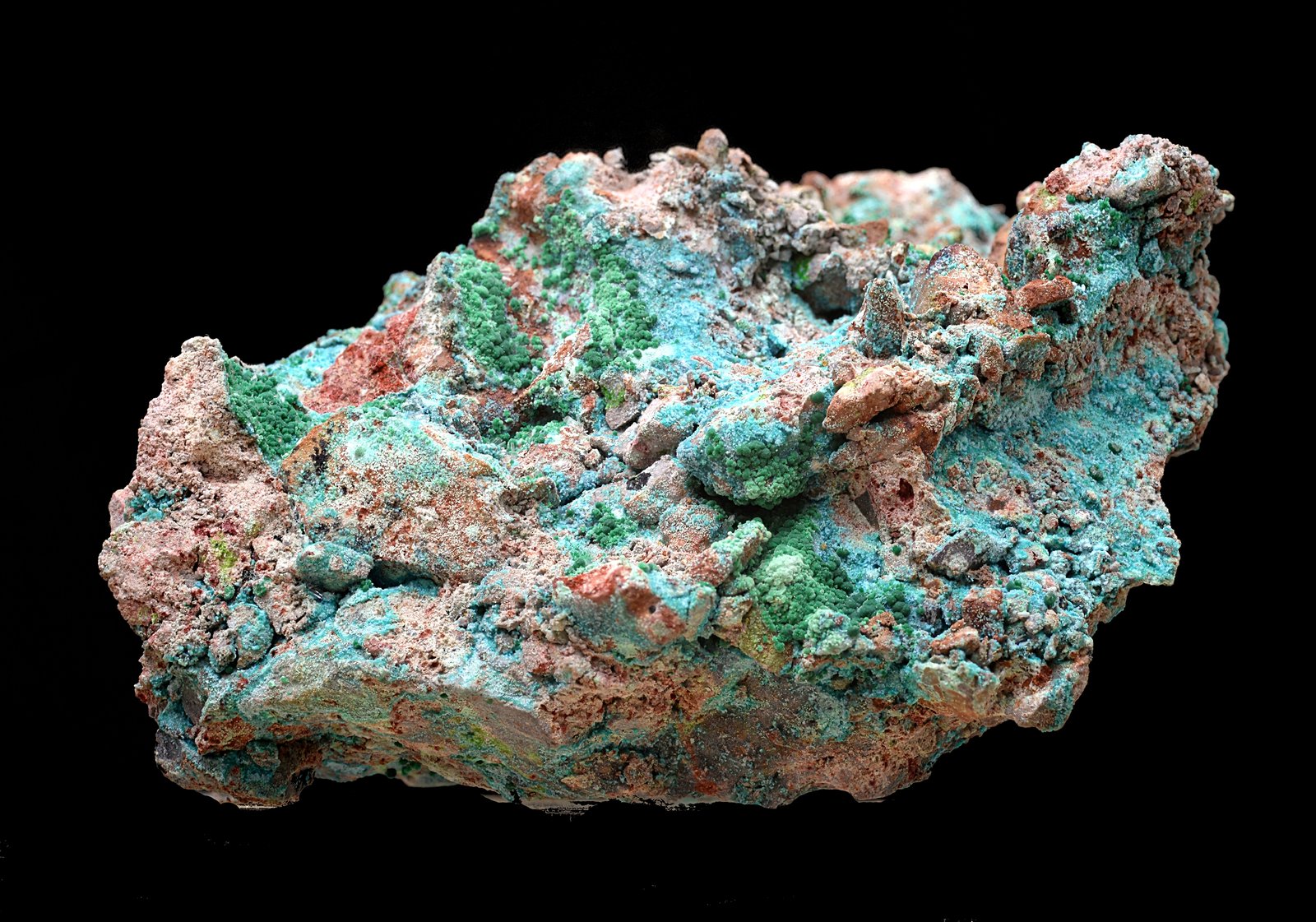 Duftita, hemimorfita, crisocola, rosasita y malaquita
7 x 4 cm
(Autor: Antonio Carmona)