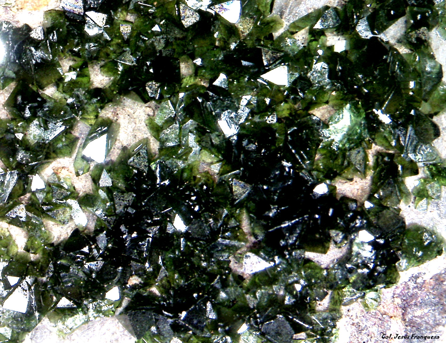 Libethenita.
6´717 x 4´627 mm
(Autor: Jesus Franquesa Baucells)