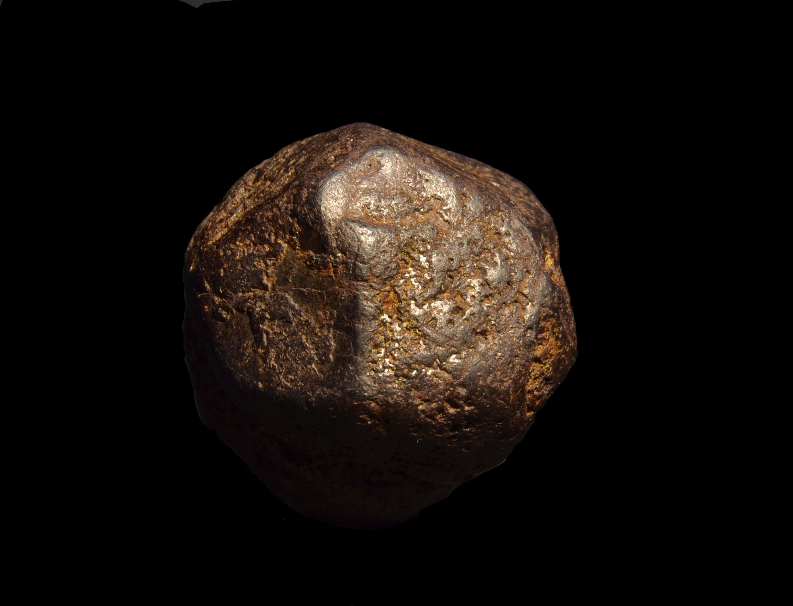 Limonita pseudomorfica de Pirita
4 x 4  Cm.
(Autor: Quexigal)