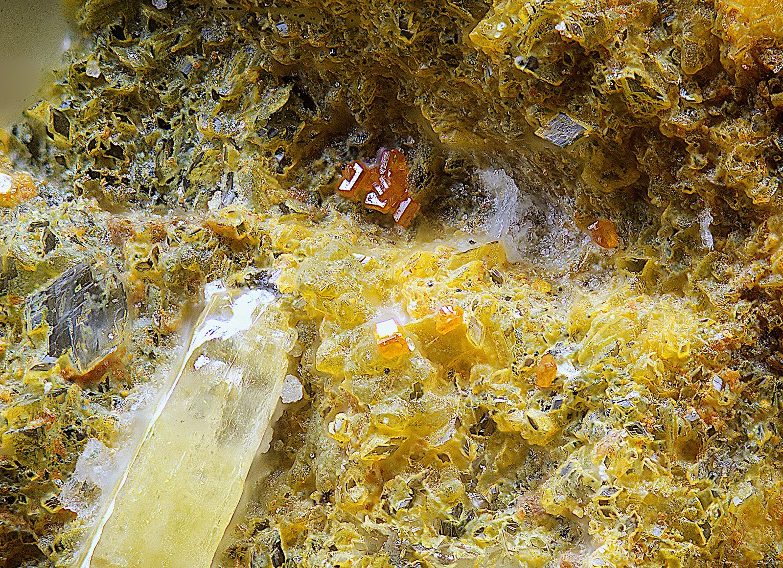 Calderonita
Campo de visión de 1 mm.
(Autor: Antonio Carmona)