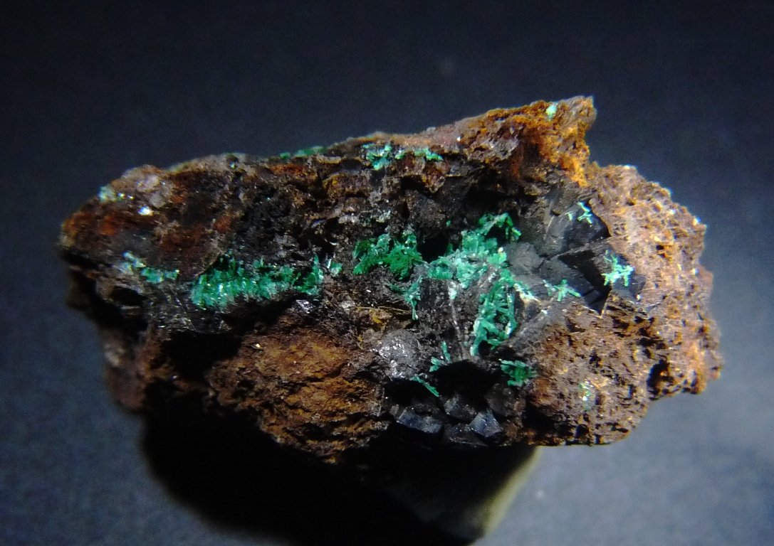 Malaquita y Siderita.
30x20 mm.
(Autor: Jesus Franquesa Baucells)