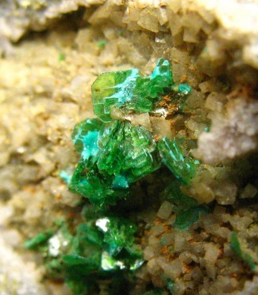 Metazeunerita
Grupo de cristales de 8 mm.
(Autor: Calita)