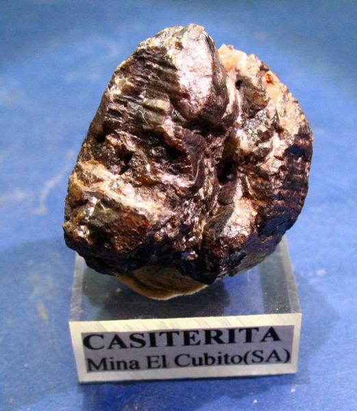 Casiterita
Tamaño soporte 2,5 x 2,5 cm.
(Autor: Calita)