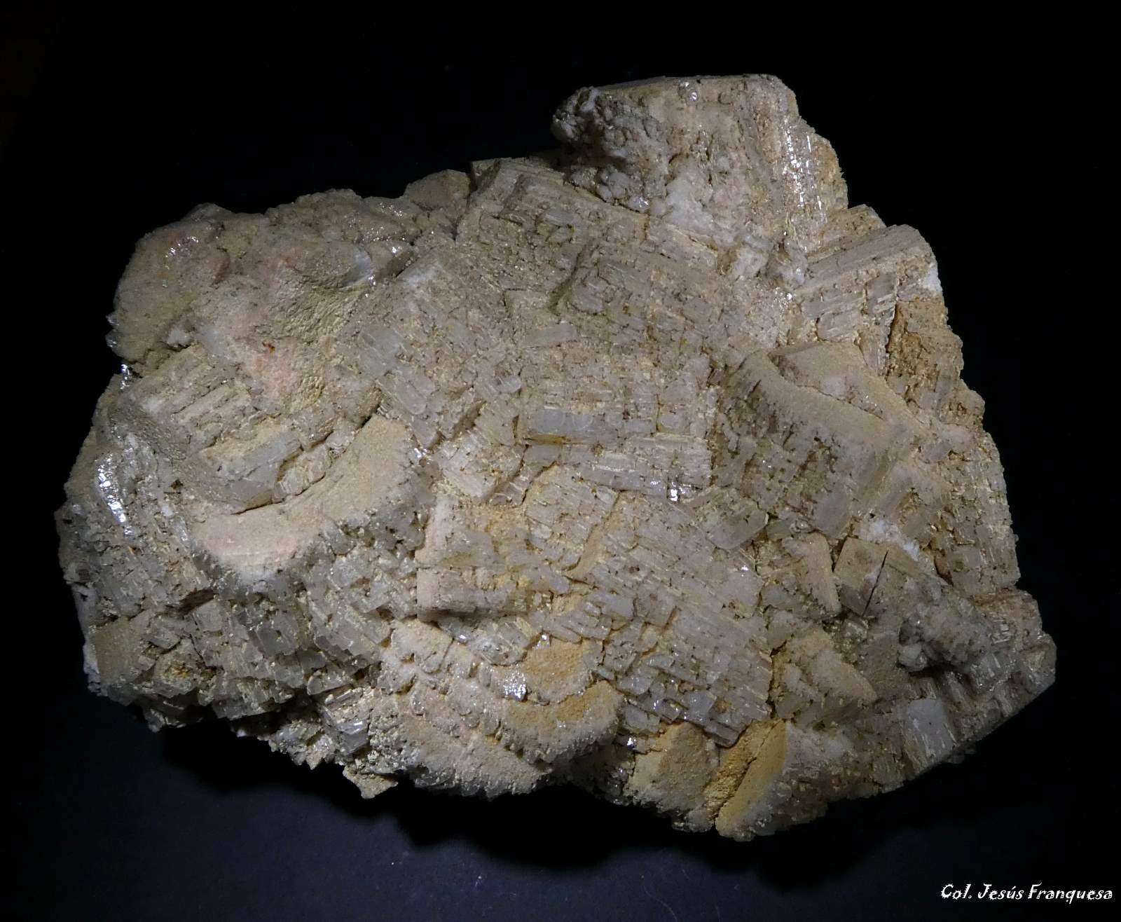Microclina y Albita.
100x45 mm.
(Autor: Jesus Franquesa Baucells)