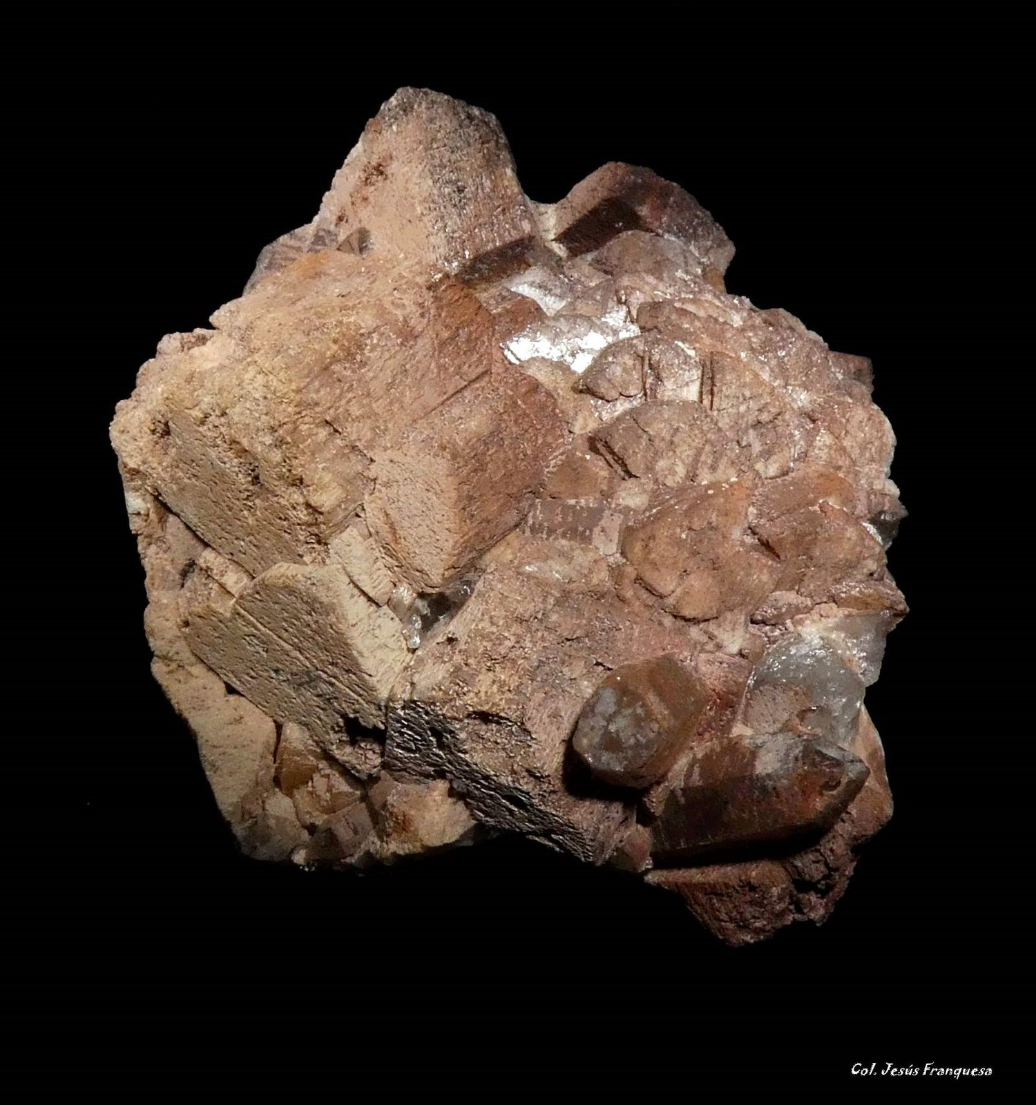 Microclina y Cuarzo.
66x22 mm.
(Autor: Jesus Franquesa Baucells)