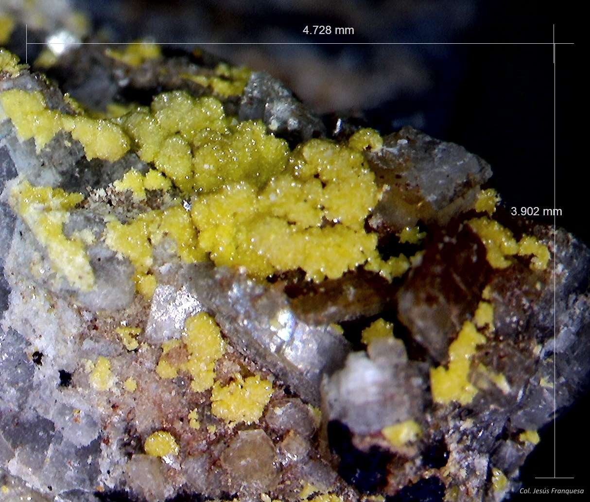Mimetita.
4´728 x 3´902 mm.
(Autor: Jesus Franquesa Baucells)