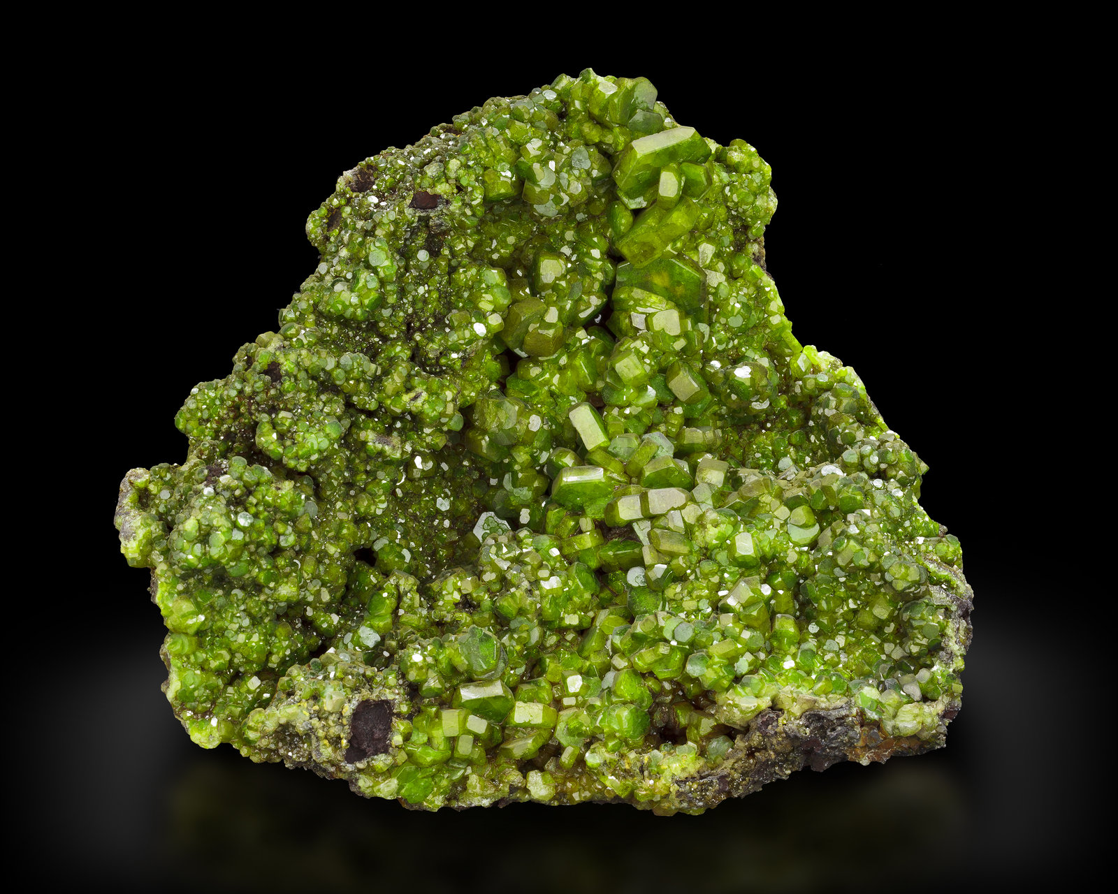 Mimetita
16 x 19 x 11 cm / Cristal principal: 2.5 cm.
(Autor: Museo MIM)