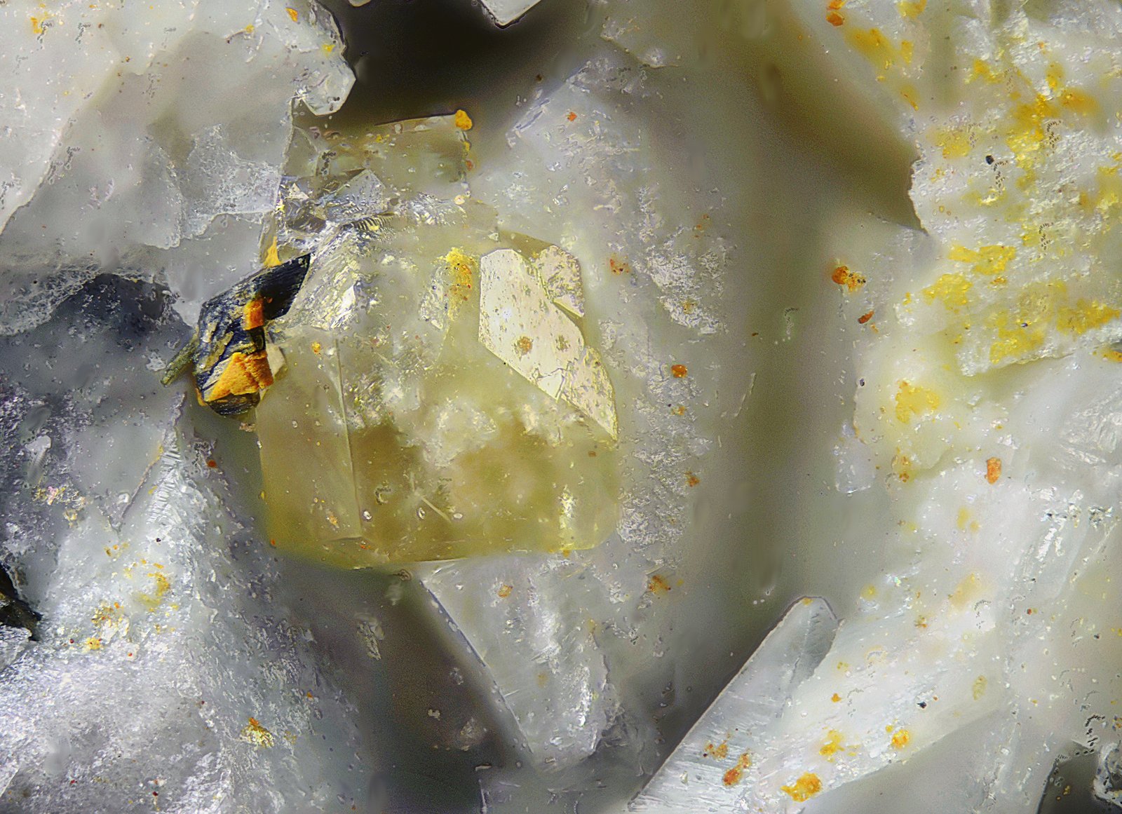 Monacita.
Campo de visión de 0,8 mm.
(Autor: Antonio Carmona)