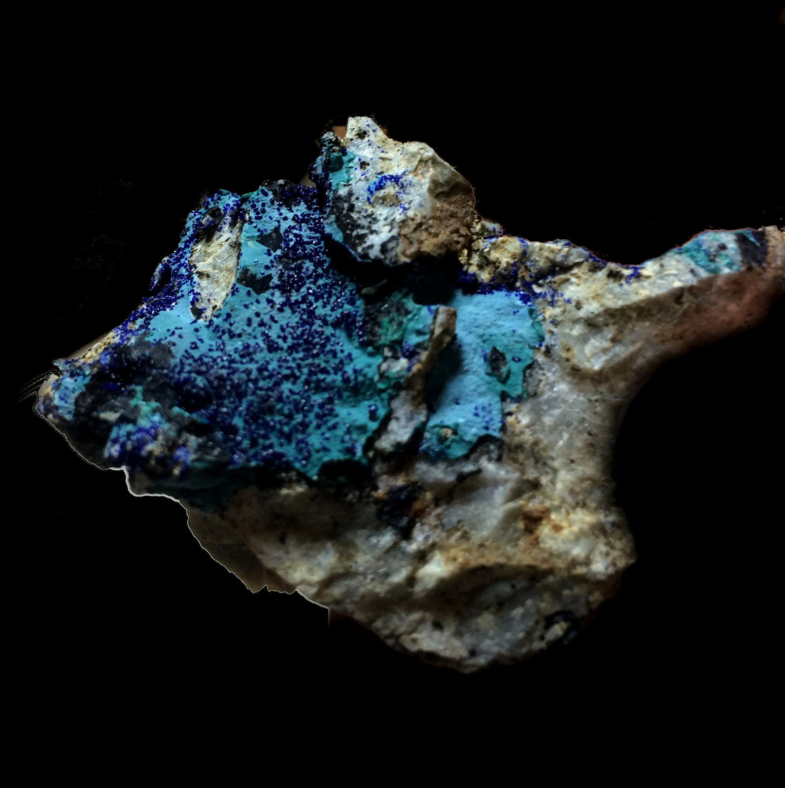 Azurita, Malaquita
6x5cm
(Autor: Obsi)
