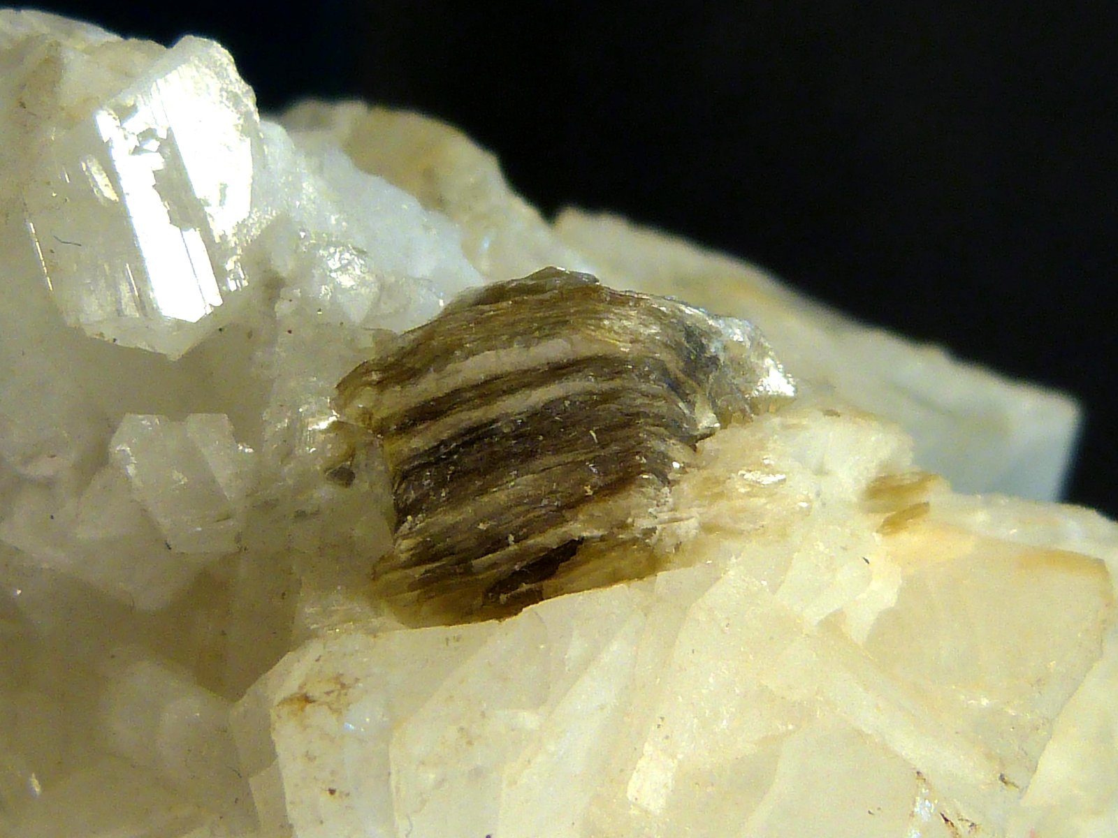 Albita (variedad cleavelandita), Moscovita
9 x 6 x 5 cm.
(Autor: Felipe Abolafia)