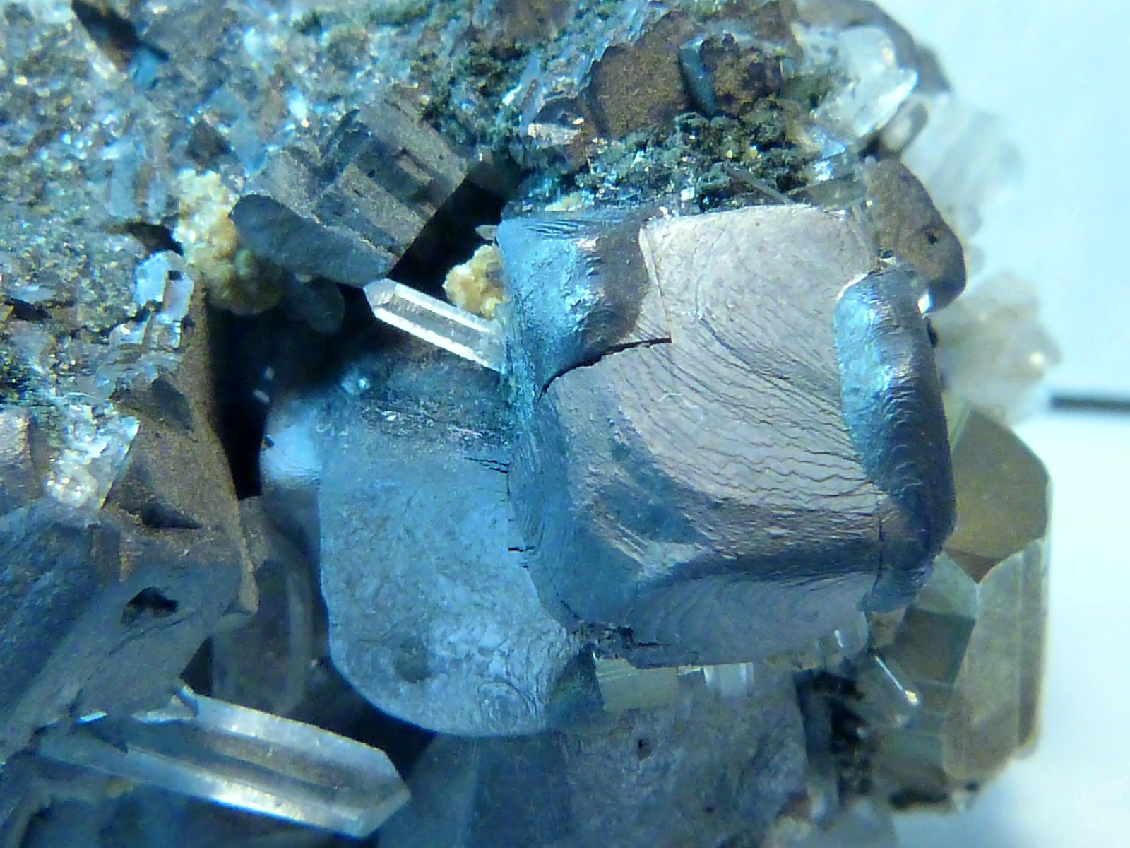 Esfalerita (variedad marmatita), Galena, Cuarzo y Pirita
4,5 x 3 x 2,5 cm.
(Autor: Felipe Abolafia)