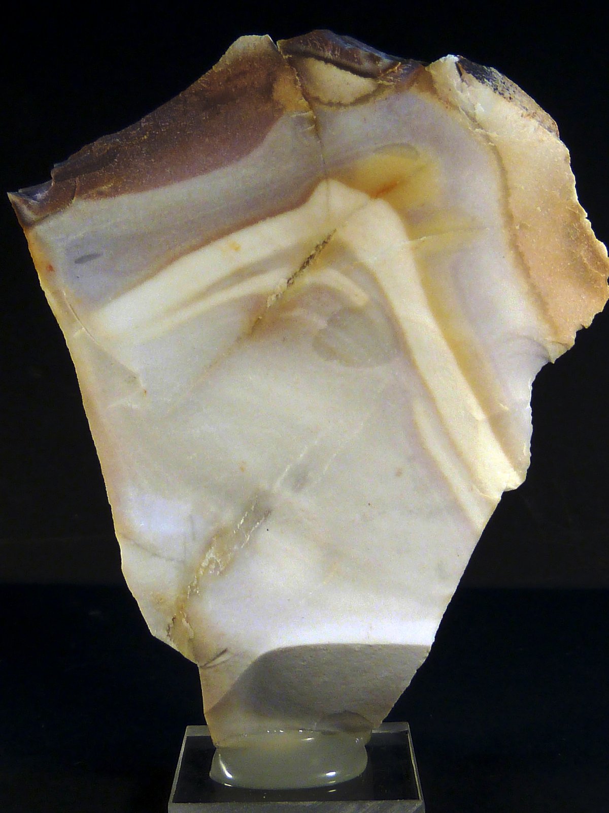 Cuarzo (variedad calcedonia)
8,5 x 6 x 2 cm.
(Autor: Felipe Abolafia)