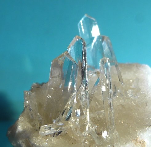 Yeso
5 x 6 cm., tamaño de los cristales: 2,5 x 0,8 cm.
(Autor: Felipe Abolafia)