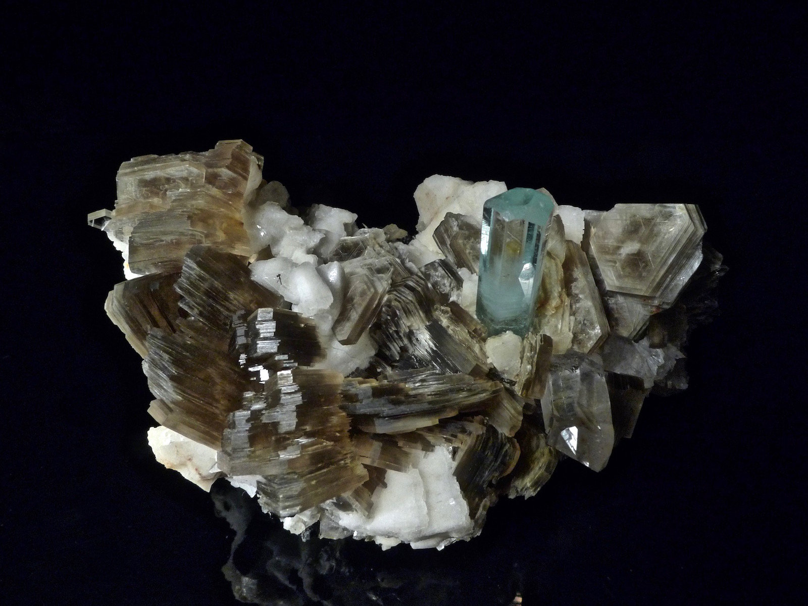 Berilo (var. aguamarina) + Muscovita + Cuarzo + feldespato + ...
10 x 7 x 6 cm
(Autor: Josele)