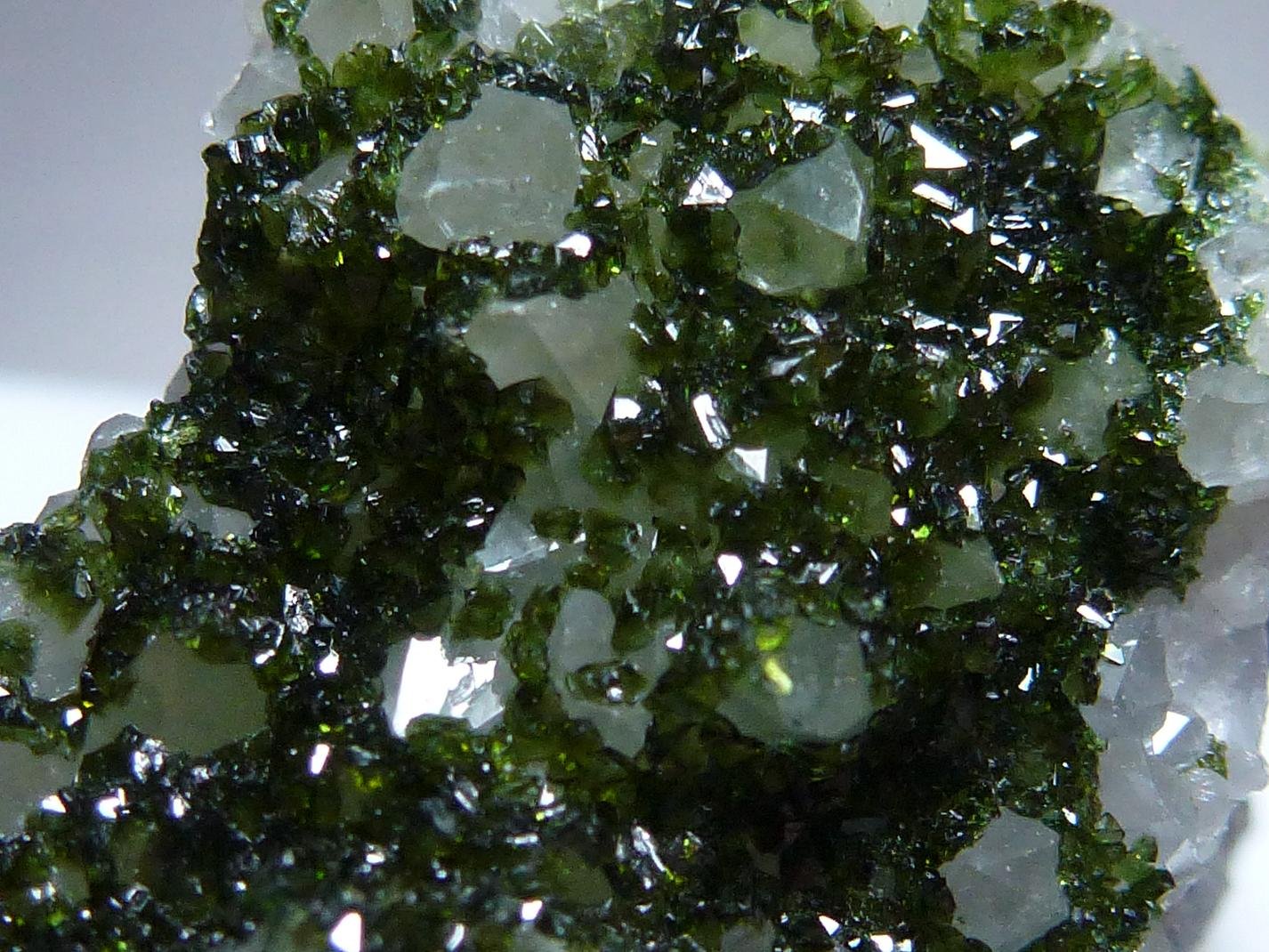 Libethenita en Cuarzo
1,5 x 1,5 cm.
(Autor: javier ruiz martin)