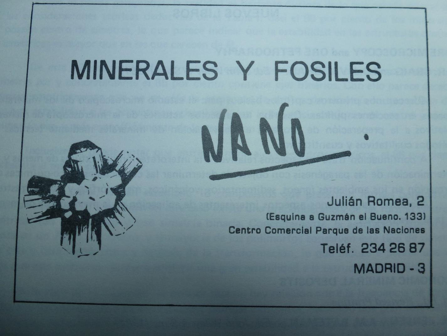MINERALES Y FÓSILES (NANO)
(Autor: javier ruiz martin)