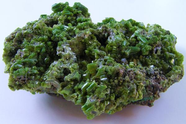 Piromorfita
Tamaño de la pieza 11,5 x 9,5 x 3 cm., cristales hasta 1 cm.
(Autor: Nacho)