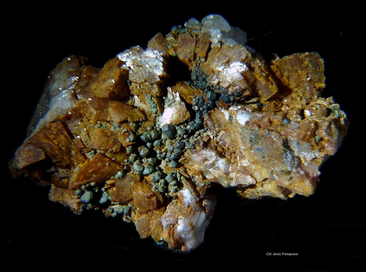 Goethita pseudo Pirita y Dolomita
40x25 mm
(Autor: Jesus Franquesa Baucells)