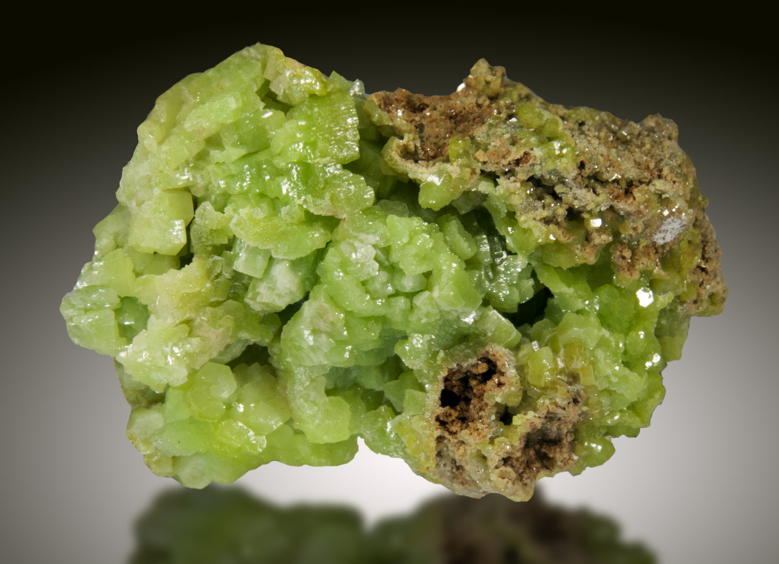 Piromorfita, Cerusita
7x5cm, cristales hasta 1.5cm
(Autor: Raul Vancouver)