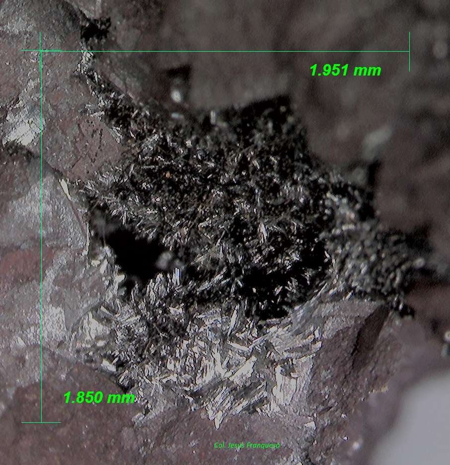 Pirolusita.
1´951 x 1´850 mm.
(Autor: Jesus Franquesa Baucells)
