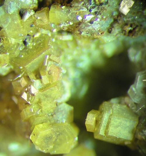 Piromorfita
Cristales de entre 1 y 2 mm. aproximadamente
(Autor: Adrian Pesudo)
