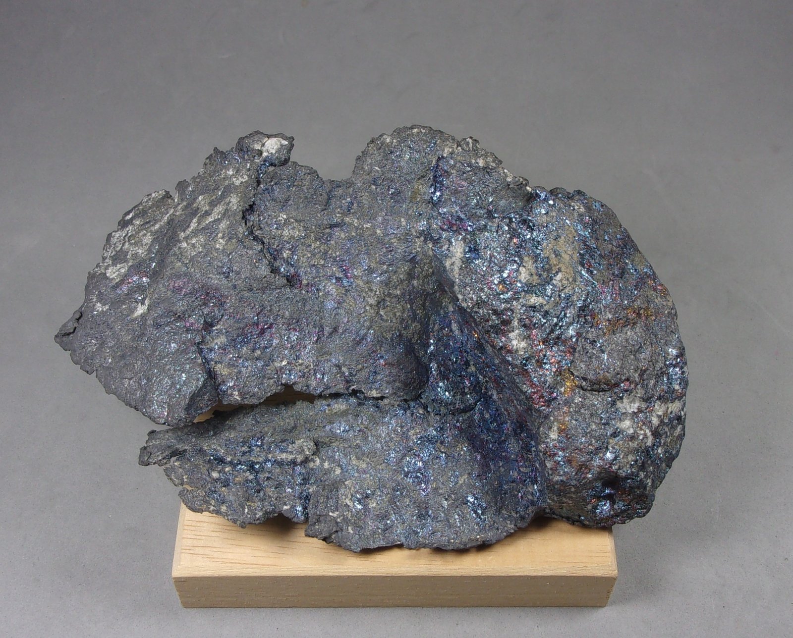 Plata y Bornita
12,7 x 8 x 3,6 cm.  254,3 g.
(Autor: J. G. Alcolea)