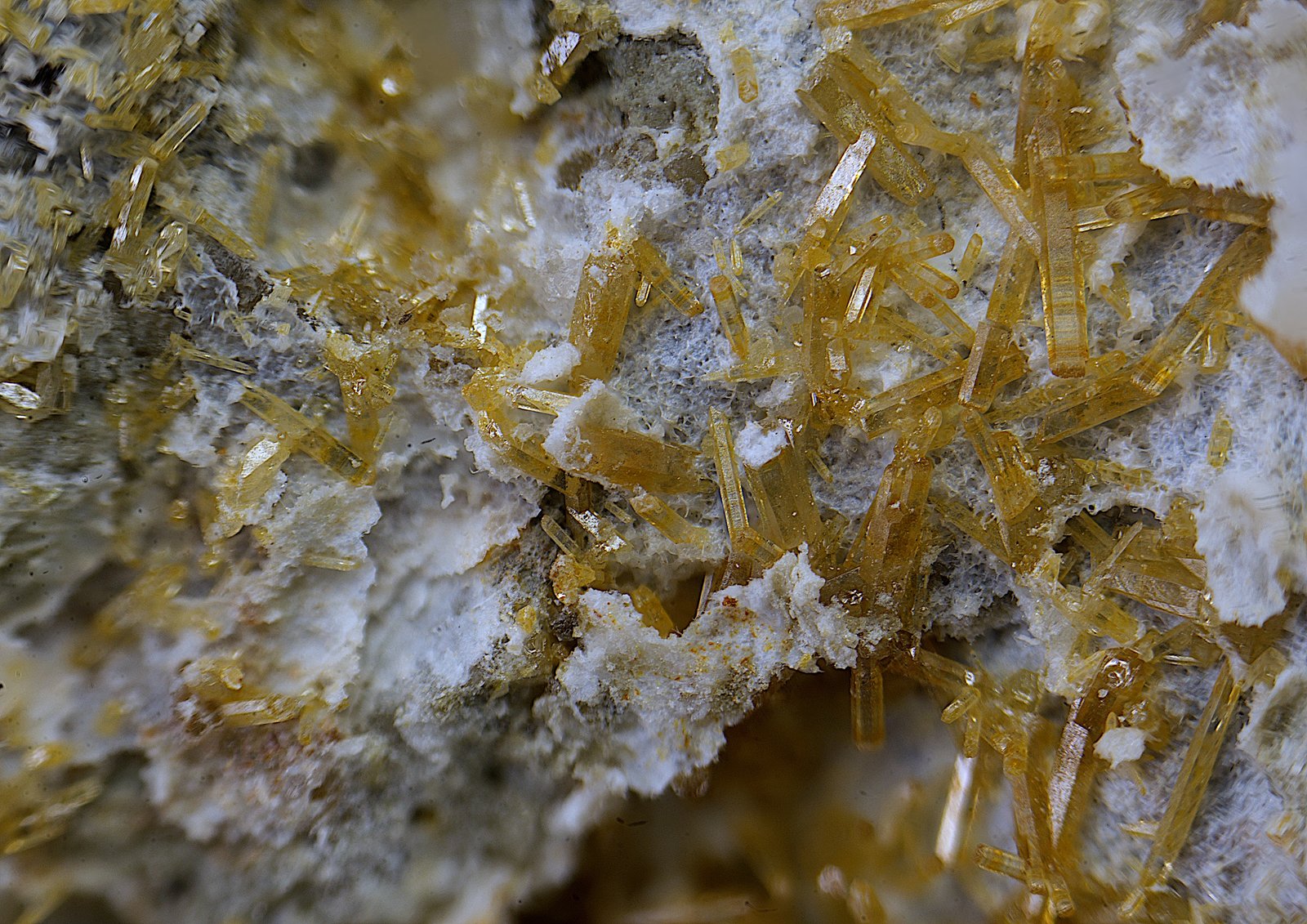 Vanadinita
Campo de visión de  4 mm.
(Autor: Antonio Carmona)