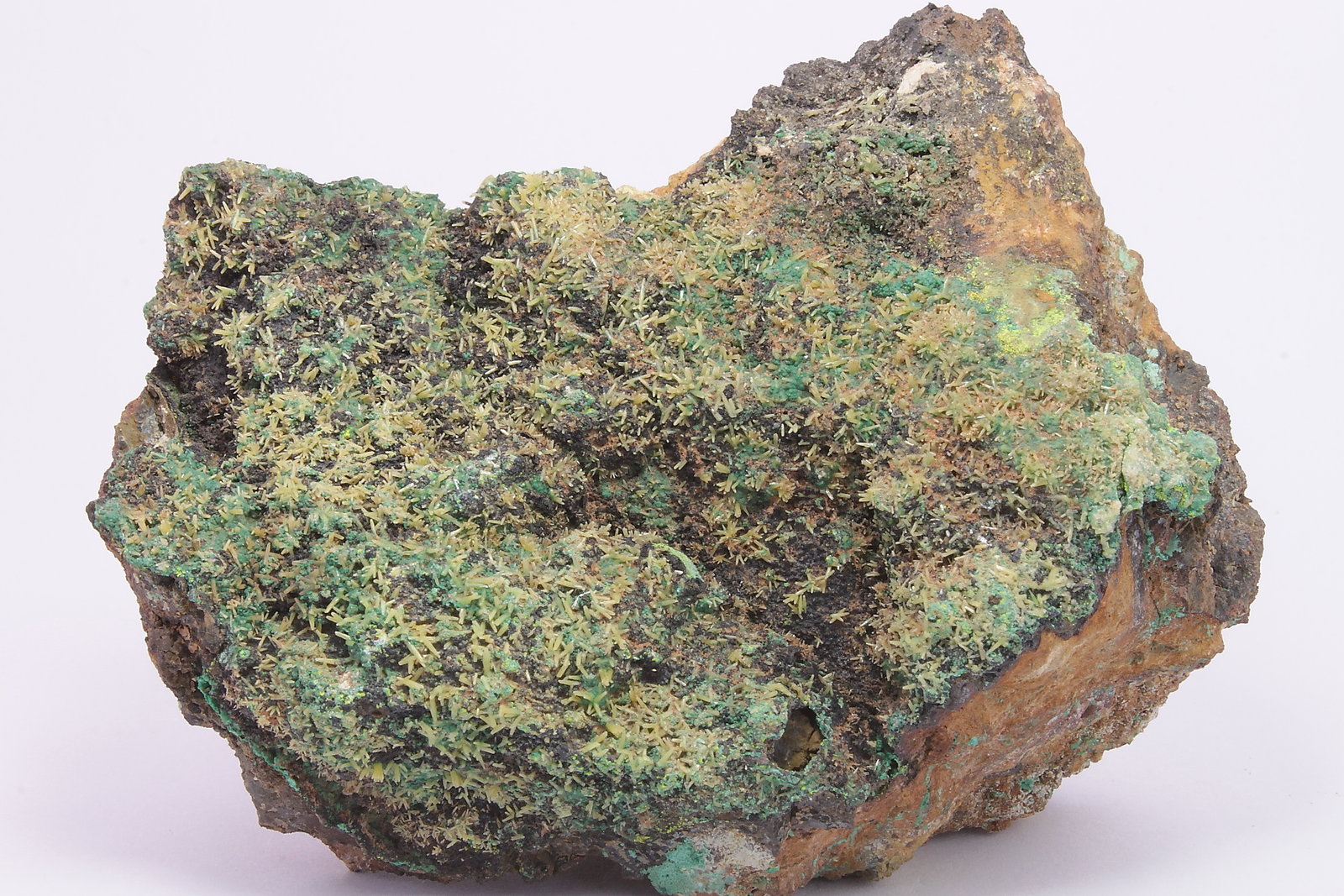 Piromorfita, Heterogenita, Vauquelinita, Pseudomalaquita
103 x 85 x 43 mm
(Autor: Ivan Blanco (PDM))