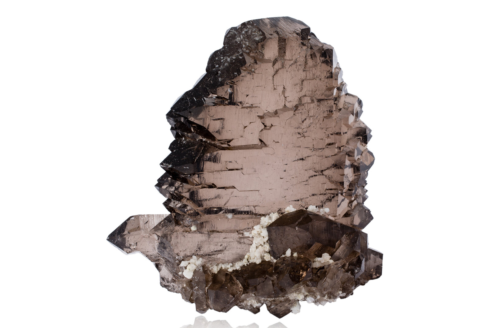 Cuarzo (variedad ahumado)
10 x 10 x 14.5 cm / Cristal principal: 10.3 cm
(Autor: Museo MIM)