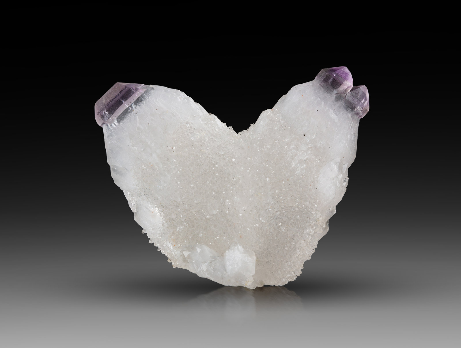 Cuarzo (variedad amatista)
2 x 6 x 5 cm / cristal principal: 5.1 cm
(Autor: Museo MIM)
