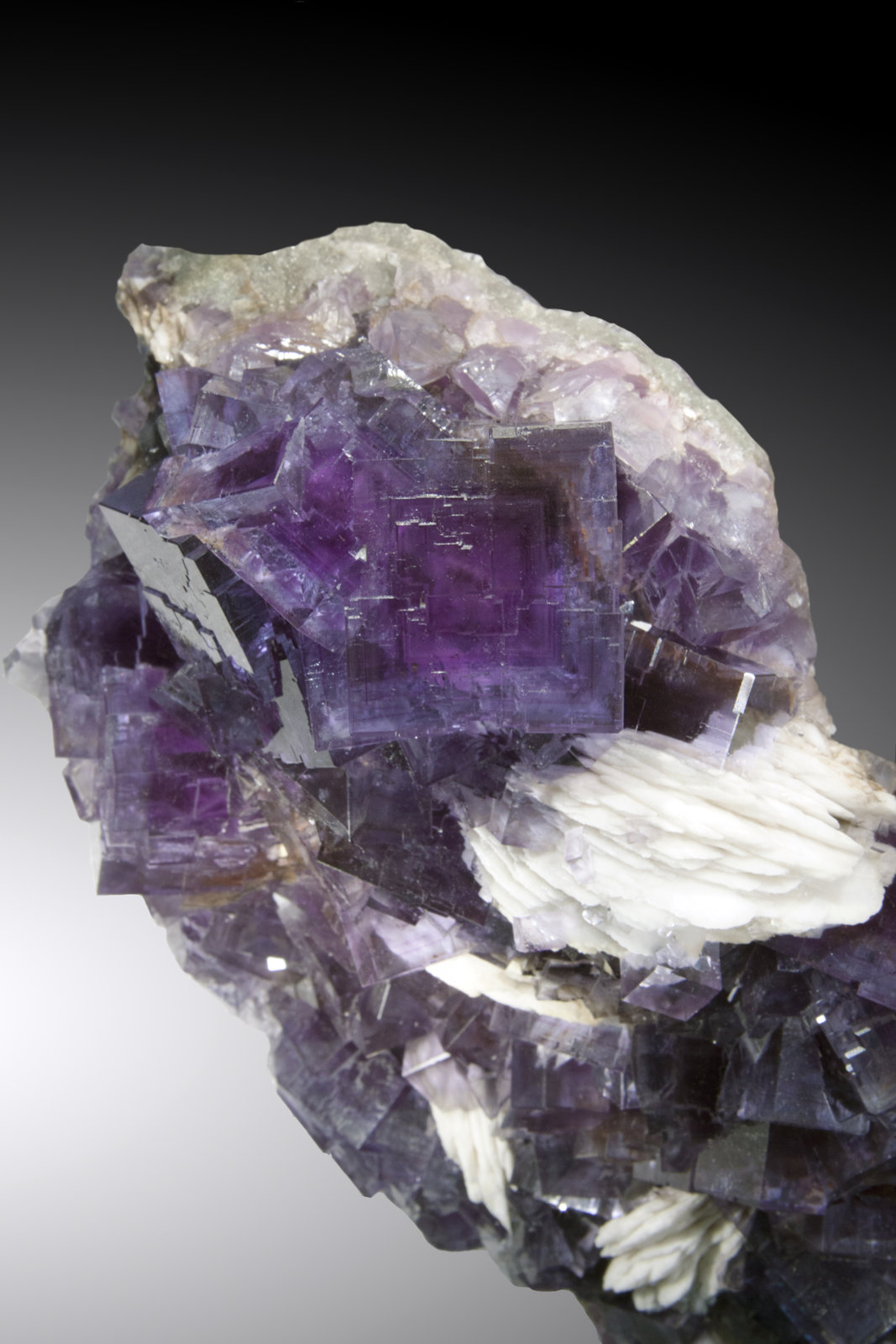 Fluorita, Barita
Cristal de 5cm de arista
(Autor: Raul Vancouver)