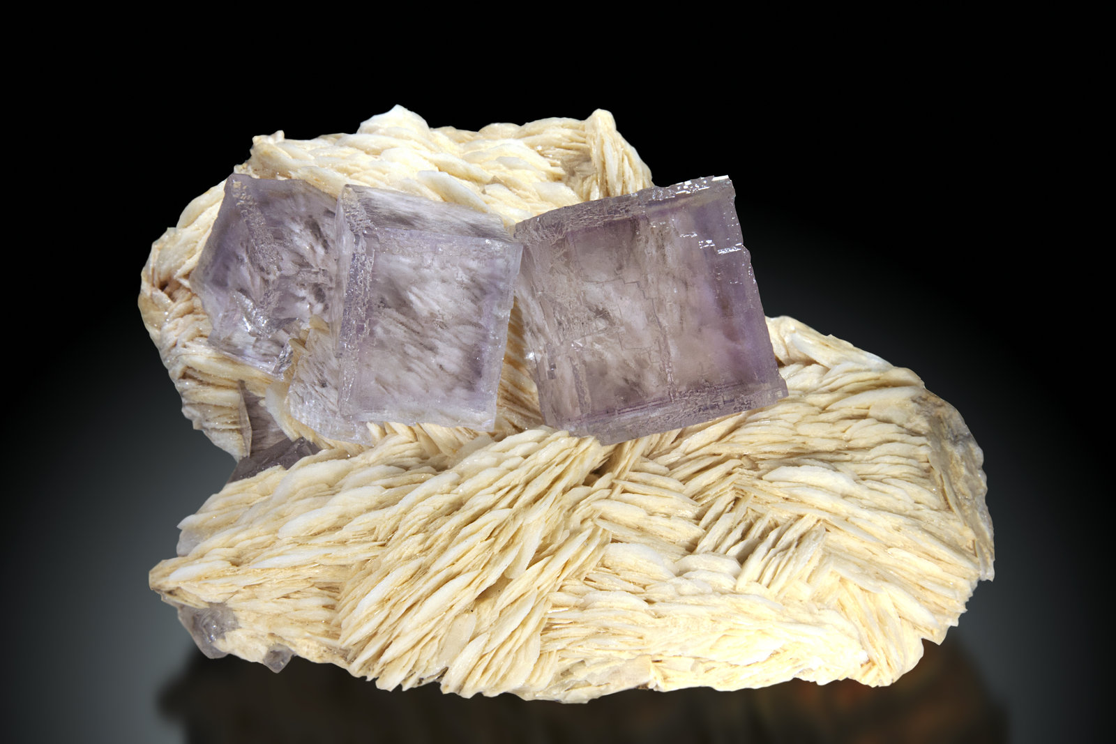 Fluorita, Barita
14x9cm, cristales hasta 4cm de arista
(Autor: Raul Vancouver)