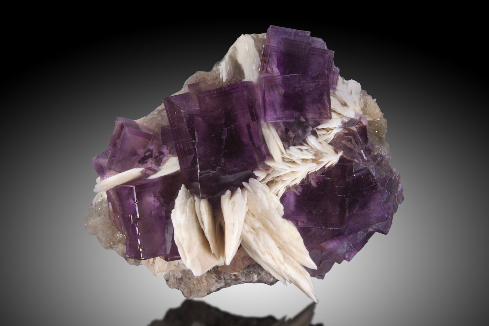 Fluorita, Barita, Cuarzo
11 x 9cm, cristales de 27mm de arista
(Autor: Raul Vancouver)