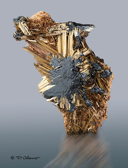 Rútilo, Hematites
3,5cm 5cm x 1cm
(Autor: Pere Alonso)