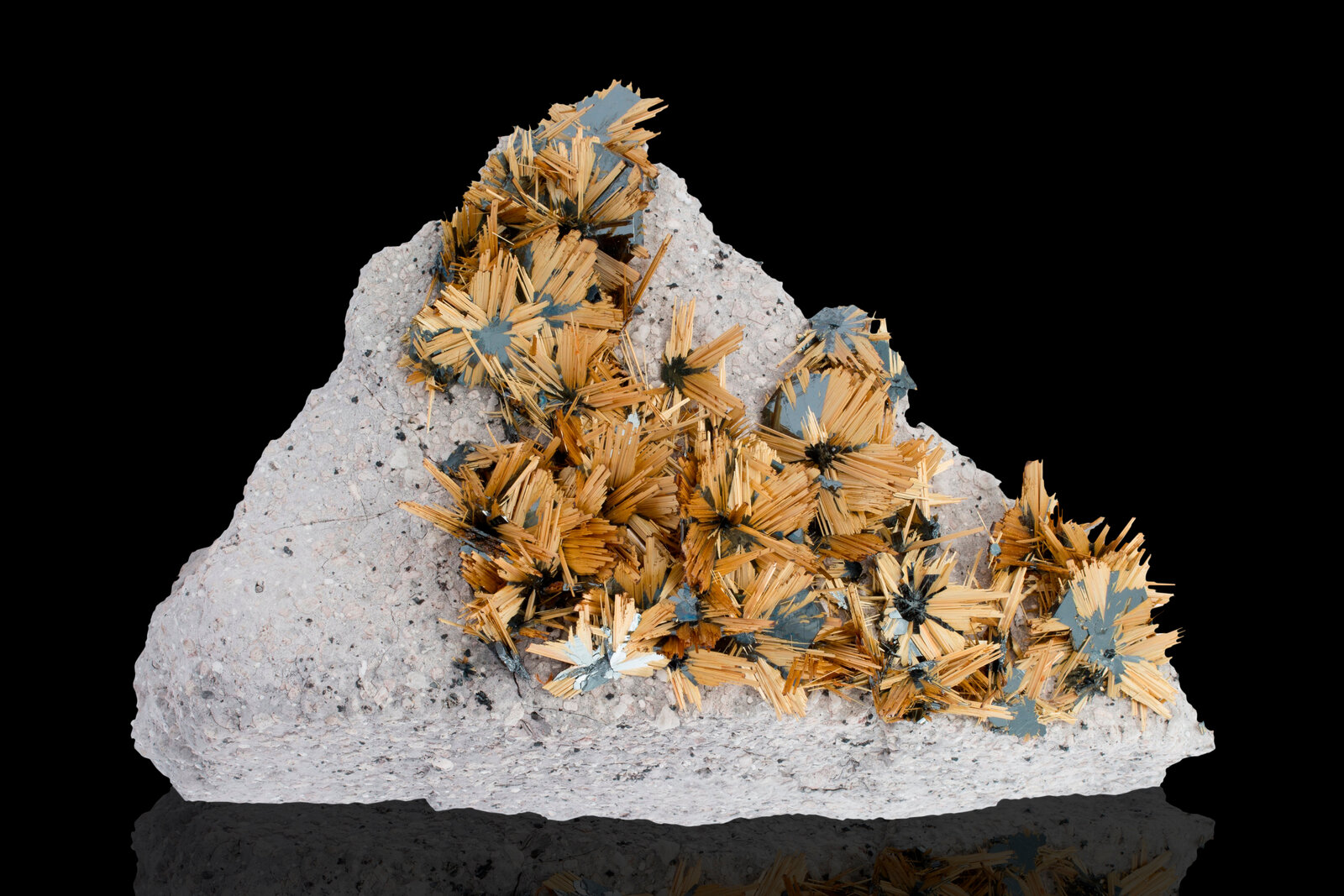 Rutilo en Hematites
26 x 17.5 x 13 cm / Cristal principal: 2 cm
(Autor: Museo MIM)