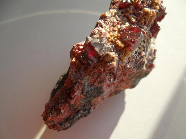 Cinabrio
0,4 cm. los cristales
(Autor: javier ruiz martin)