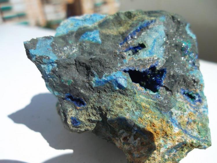 Azurita, Malaquita
5 x 5 cm.
(Autor: javier ruiz martin)