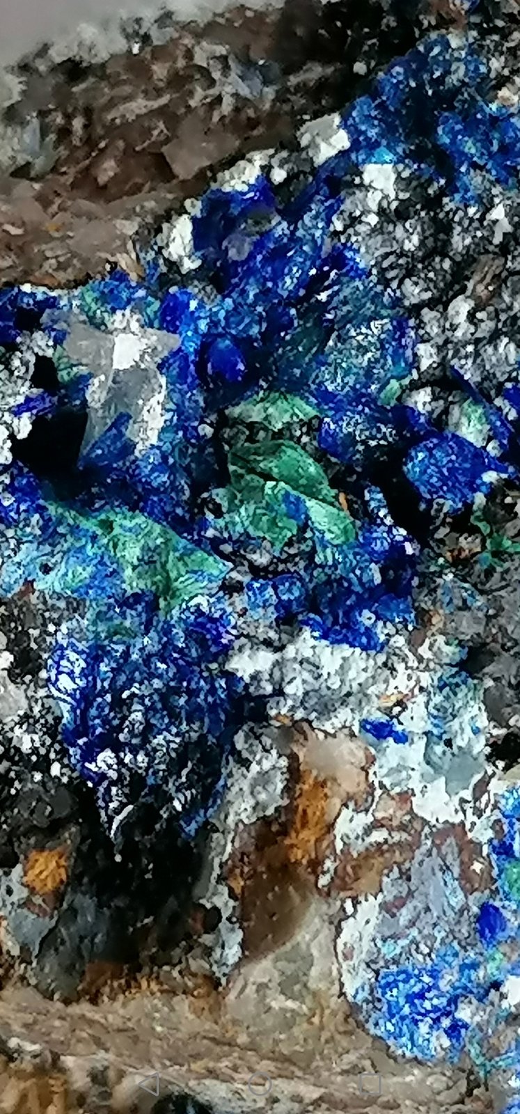Linarita y Malaquita.
3,5 x 2,5 cm.
(Autor: Rafael varela olveira)
