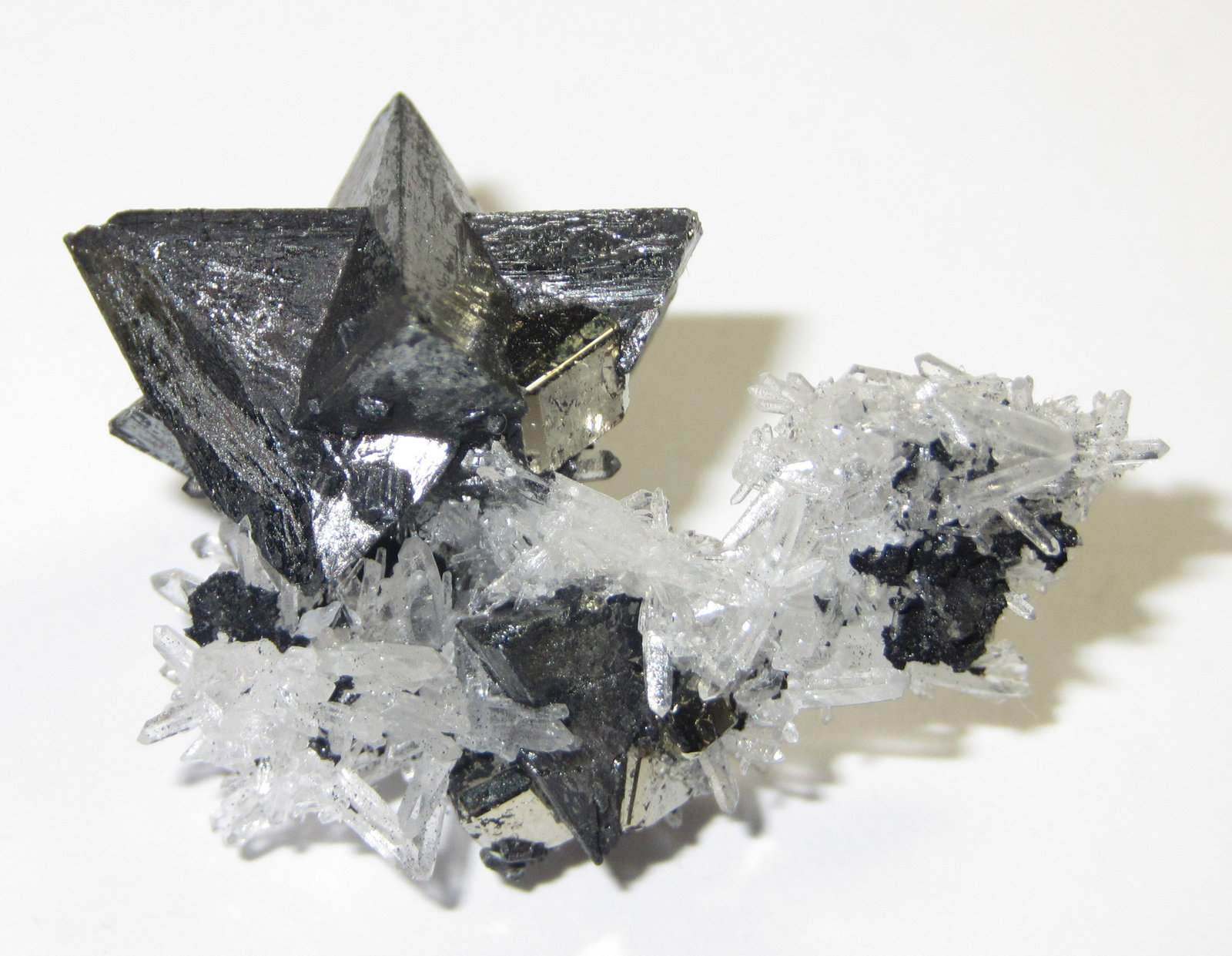 Tetraedrita, Pirita, Cuarzo
3 x 2 cm.
(Autor: prcantos)