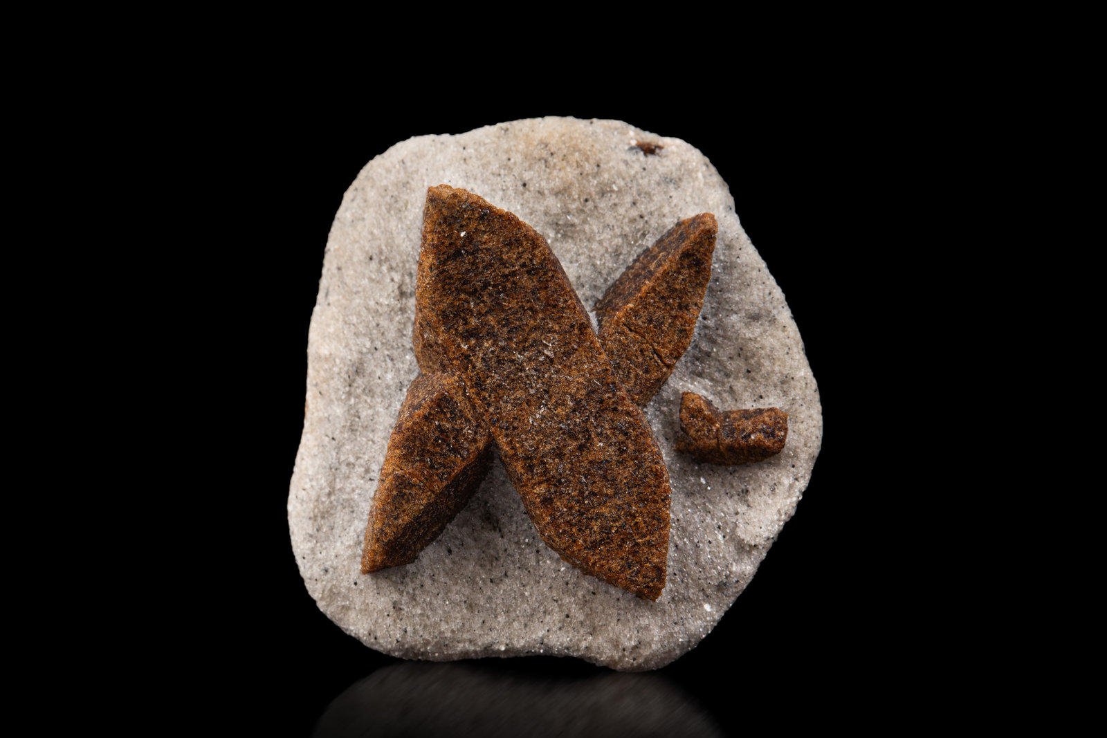 Estaurolita [Staurolite]
3.5 x 4 x 1.5 cm / cristal principal: 3.1 cm
(Autor: Museo MIM)