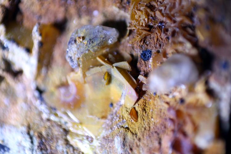 Stolzita y Cerusita
Pieza de 6 cm. Cristales entre 2-3 mm. los más grandes.
(Autor: canada)