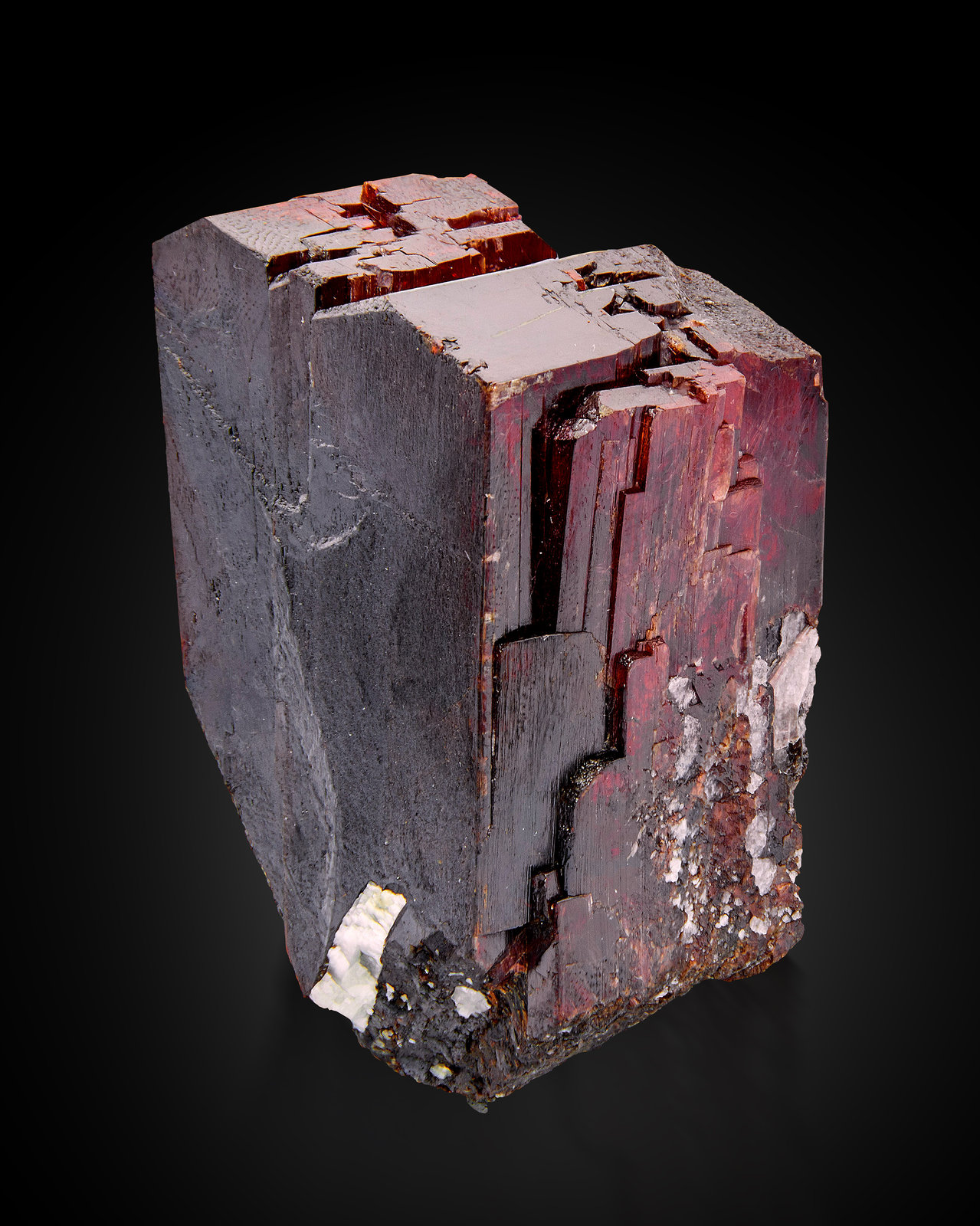 Tantalita-(Mn)
3 x 3 x 5.5 cm / cristal principal: 5.4 cm
(Autor: Museo MIM)