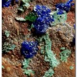 Parnauita, azurita y conicalcita
Ancho 3 mm.
(Autor: Rafa Muñoz(mineralvarado))