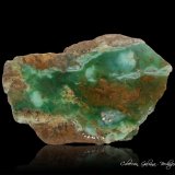 Cuarzo (variedad calcedonia, variedad crisoprasa)
98 x 58 x 38 mm.
(Autor: Rafael Galiana)