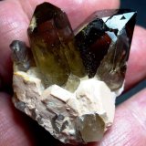 Cuarzo (variedad ahumado), Microclina
4 x 4 cm.
(Autor: javier ruiz martin)