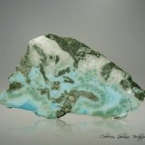 Pectolita (variedad larimar)
100 x 56 x 48 mm.
(Autor: Rafael Galiana)