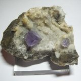 Fluorita
9 x 6 cm. (El cristal mayor mide 1cm. de arista)
(Autor: Darío Menéndez)