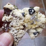 Esfalerita, Calcopirita, Cuarzo, Dolomita y Siderita
5 x 4 cm
(Autor: Cristalino)
