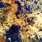 Azurita.
2 x 1'5 cm. encuadre de la foto.
(Autor: Jordi Franco)