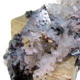 Tetraedrita, Pirita, Cuarzo, Esfalerita
77 mm x 71 mm x 54 mm. Cristal de tetraedrita: 24 mm de arista. Cristal principal de pirita: 26 mm de arista
(Autor: Carles Millan)